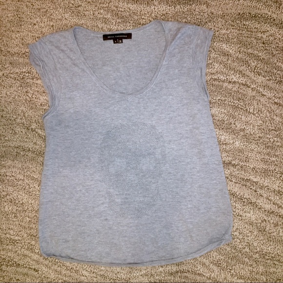 360 Cashmere Tops - Skull Cashmere Top